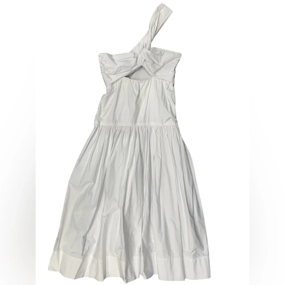 A.L.C. Aubry One Shoulder Midi Dress White Poplin NWT - Picture 5 of 11